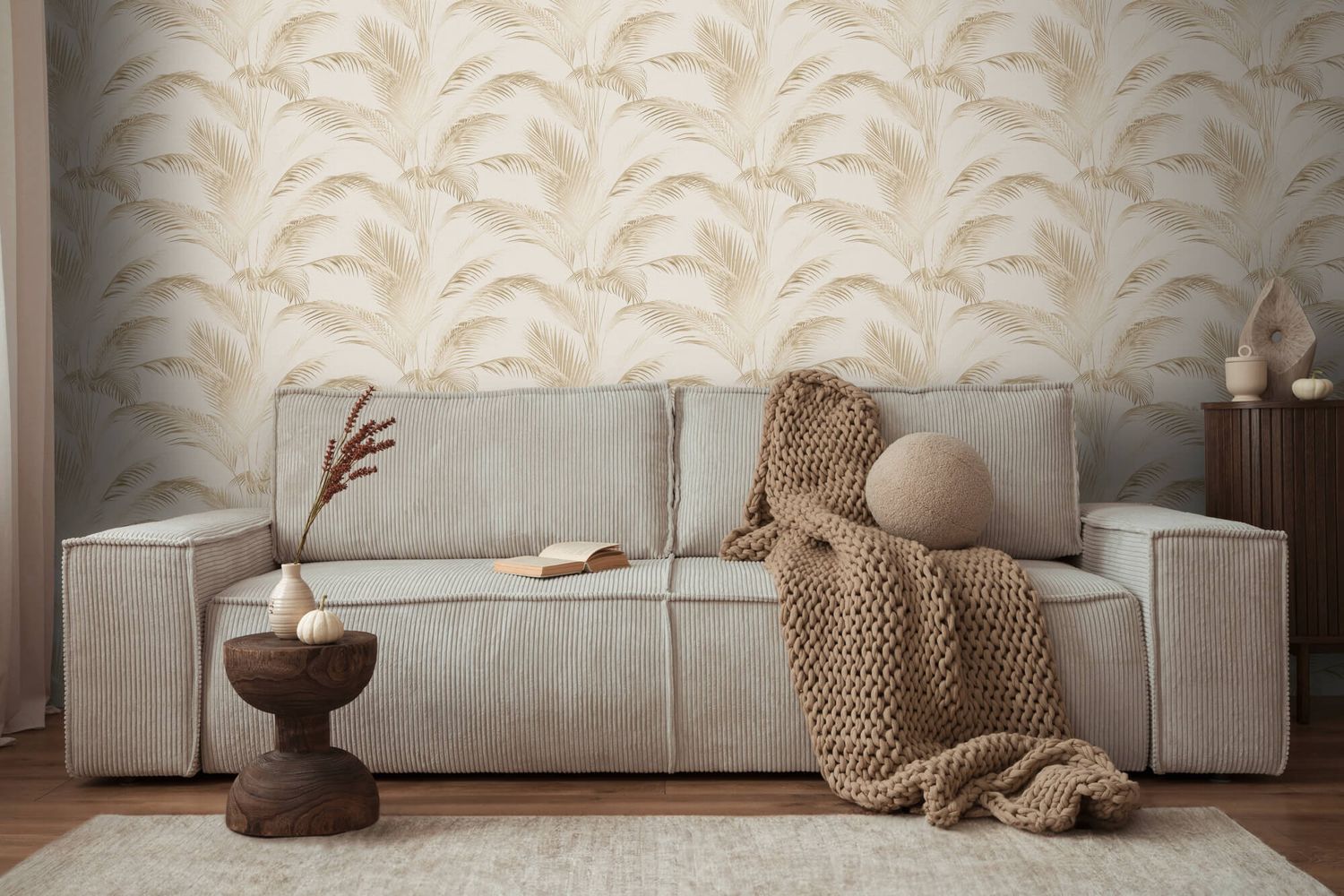 Profhome 399801-GU Papel pindo naturaleza ligeramente texturado mate 5,33 m2 - 4