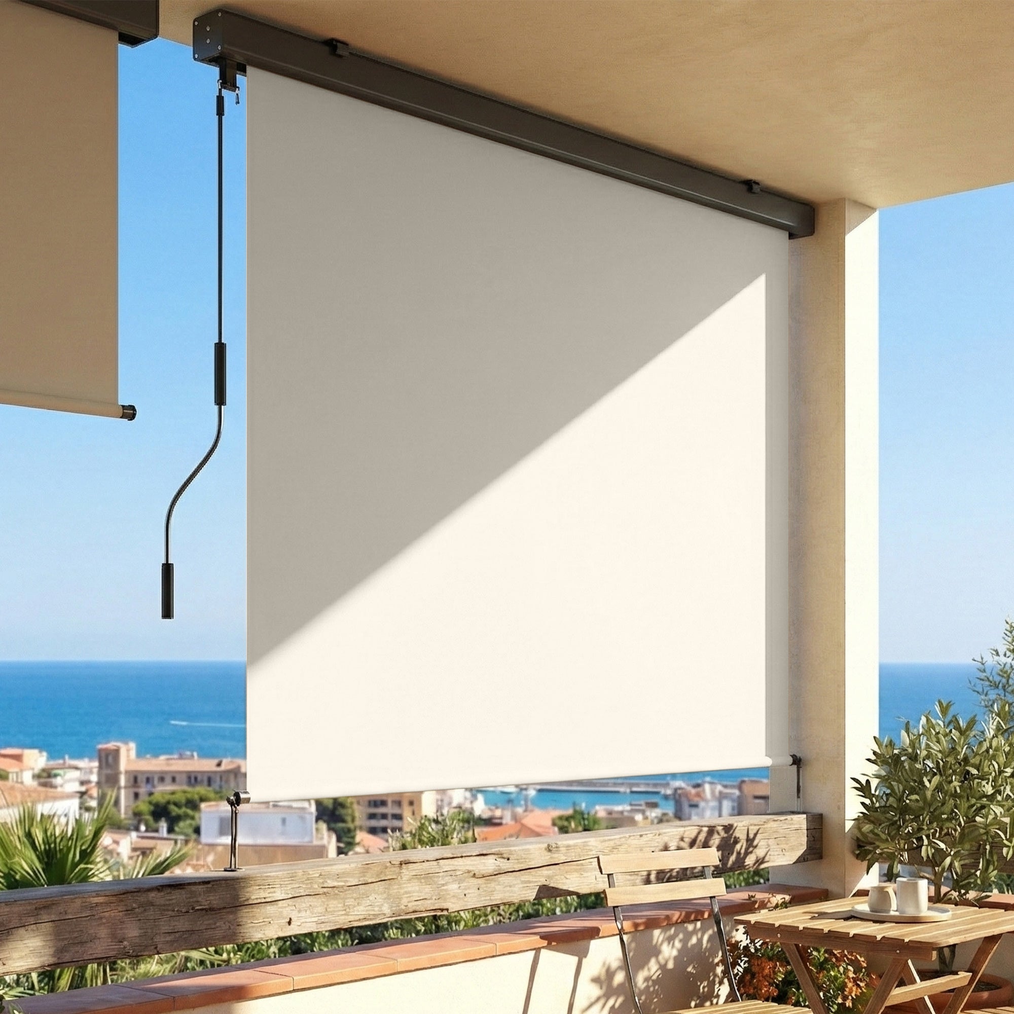 Estor enrollable exterior. Estor vertical exterior con manivela y ...