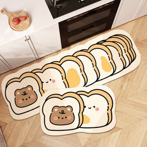 Jiozermi Tappetino Per Rubinetto In Pietra Di Diatomite, 40x9,9 Cm, Assorbente, Con Carta Vetrata, Per Lavello Cucina E Bagno, Bianco - 2