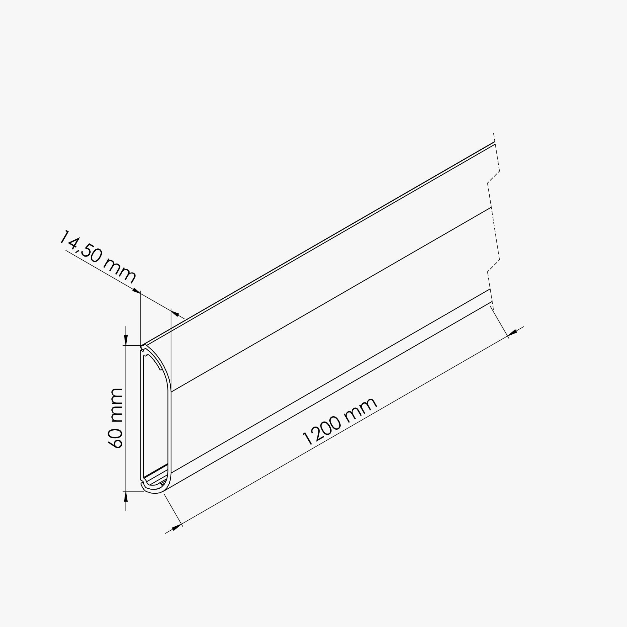 Goulotte TV Cache-Câble Adhésive Arrondie PVC - L. 1,20 m - Blanc - 4