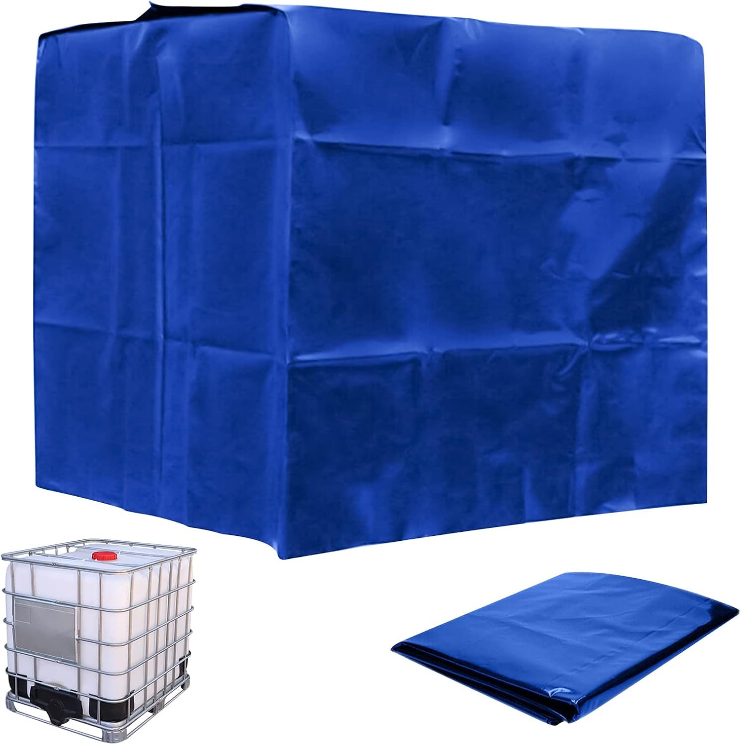 Pokrowiec Ochronny na Zbiornik IBC 1000L – Przeciwpyłowy, Wodoszczelny, Kompatybilny z Ogrodem, Wymiary 116x100x120 cm