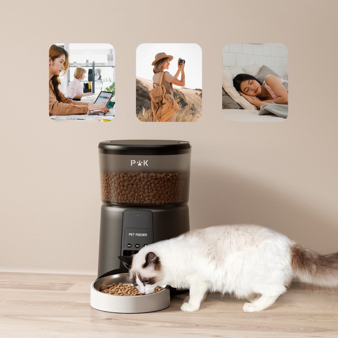 PUPPY KITTY PRO Distributeur de Croquettes Automatique 4L pour Chats/Chiens WiFi ,avec Contrôle APP, ​Enregistrement Vocal - 8