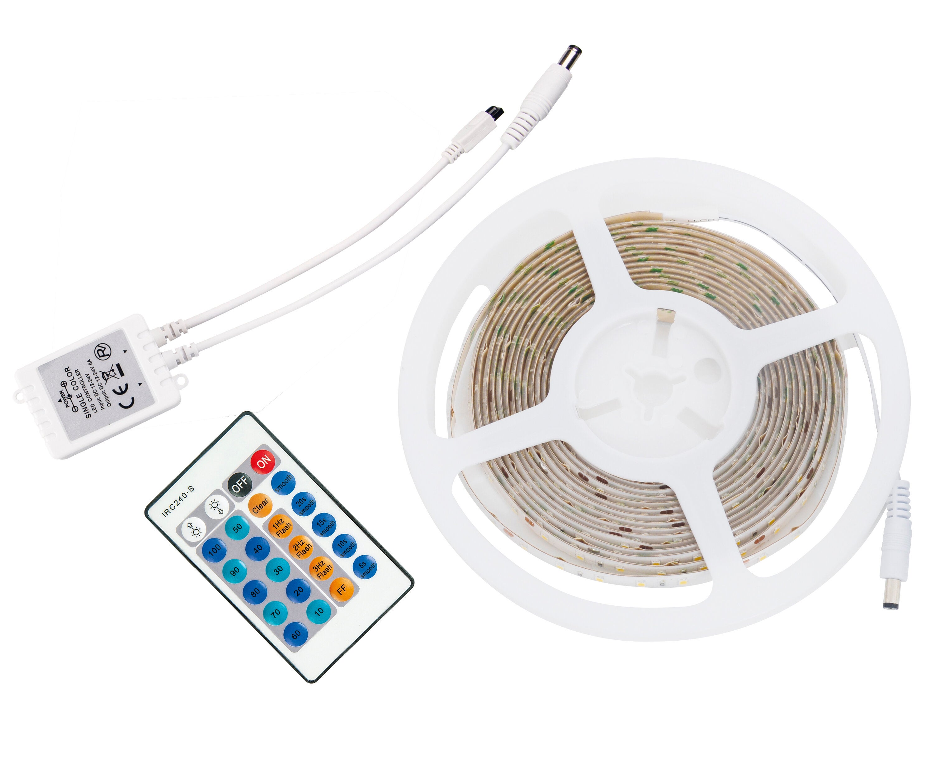 LED Stripe interieur 5m cables: connecteur-transformateur 120cm ...