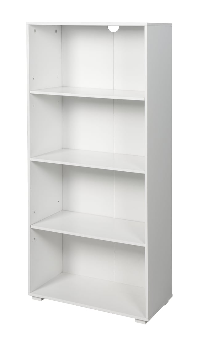 King Home LIBRERIA A QUATTRO RIPIANI 60x30x130h cm bianca