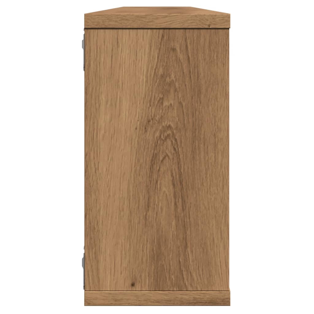 Étagères cube murales 2 pcs chêne artisanal bois ingénierie - COMFORTXL - 6
