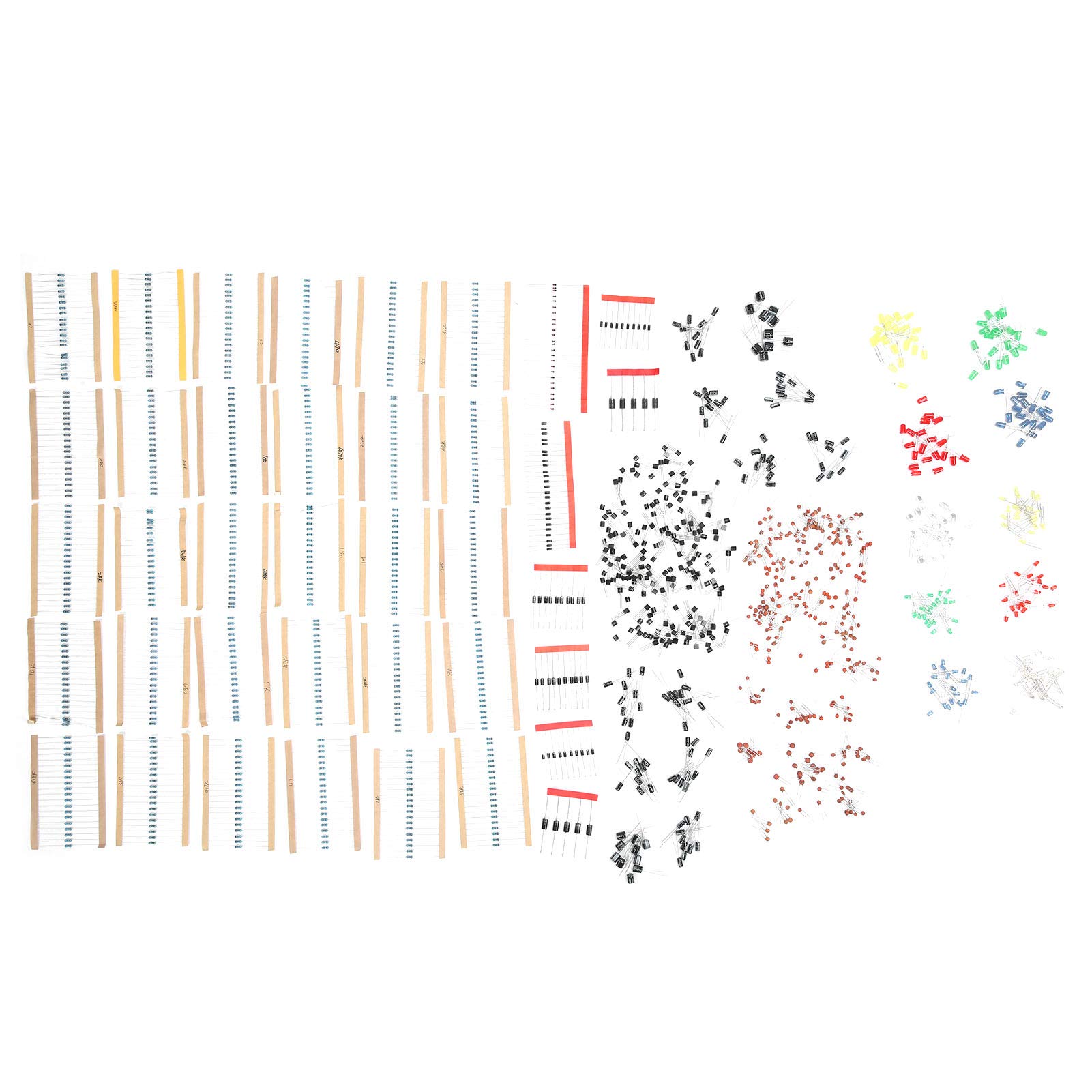 Kit Componenti Elettronici - 1500 Pezzi Con Resistenze, LED, Transistor, Condensatori E Diodi - Foto 11