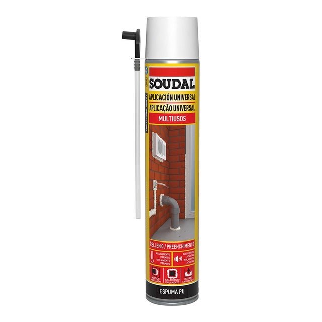 Mousse canule classique 750ml 115797 soudal.