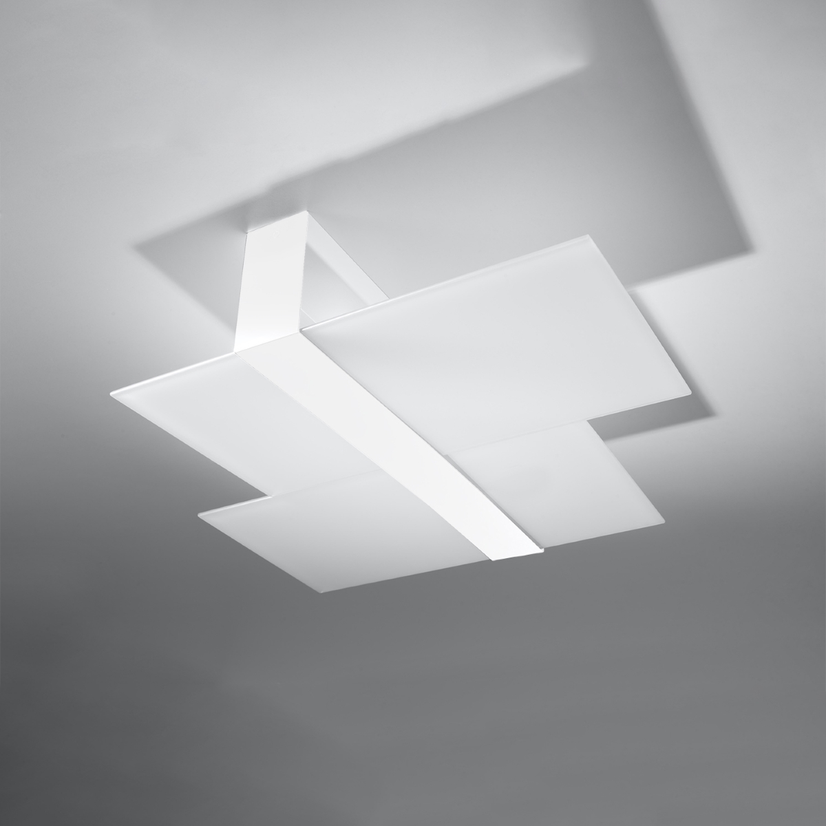 Plafon VERRE biały LED 4000K - 65x50x11cm Sollux
