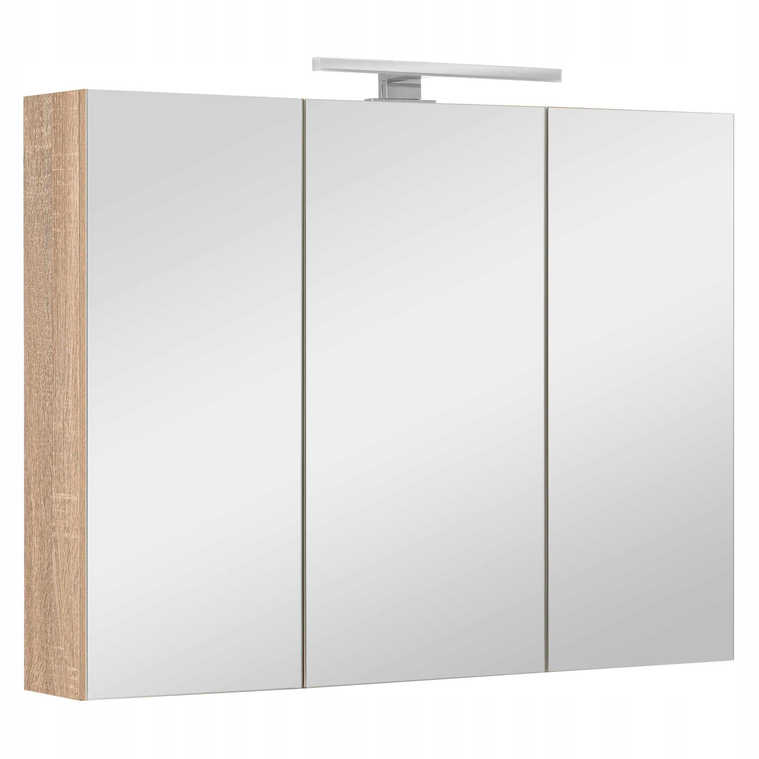 Szafka łazienkowa z lustrem oświetleniem lampką led lustrzana wisząca 80 cm