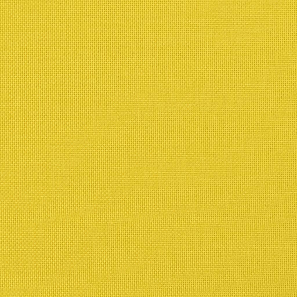 Repousa-pés em tecido amarelo claro 60x50x41 cm - 6