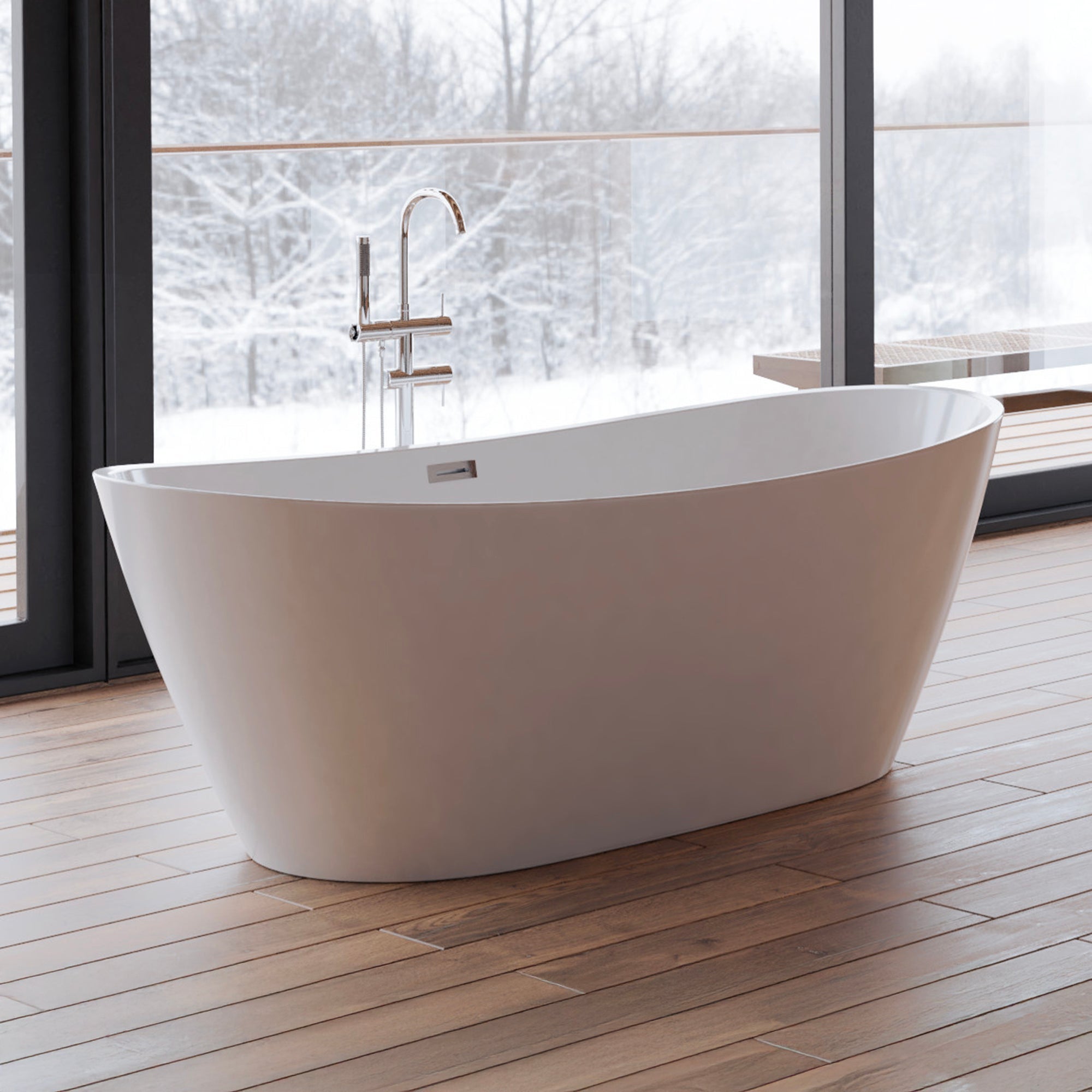 Baignoire Ilot Venecia 170 blanche 170 x80 x57 cm, by SPALINA - 4