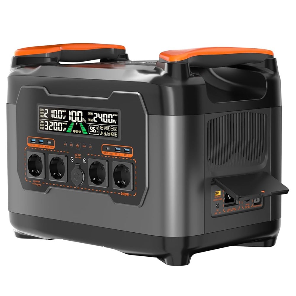 Station d'alimentation portable NECESPOW S2400 - puissance de 2400 W - 13 ports, charge rapide en 1,5 h - autonomie UPS de 20 ms -contrôle APP - 9