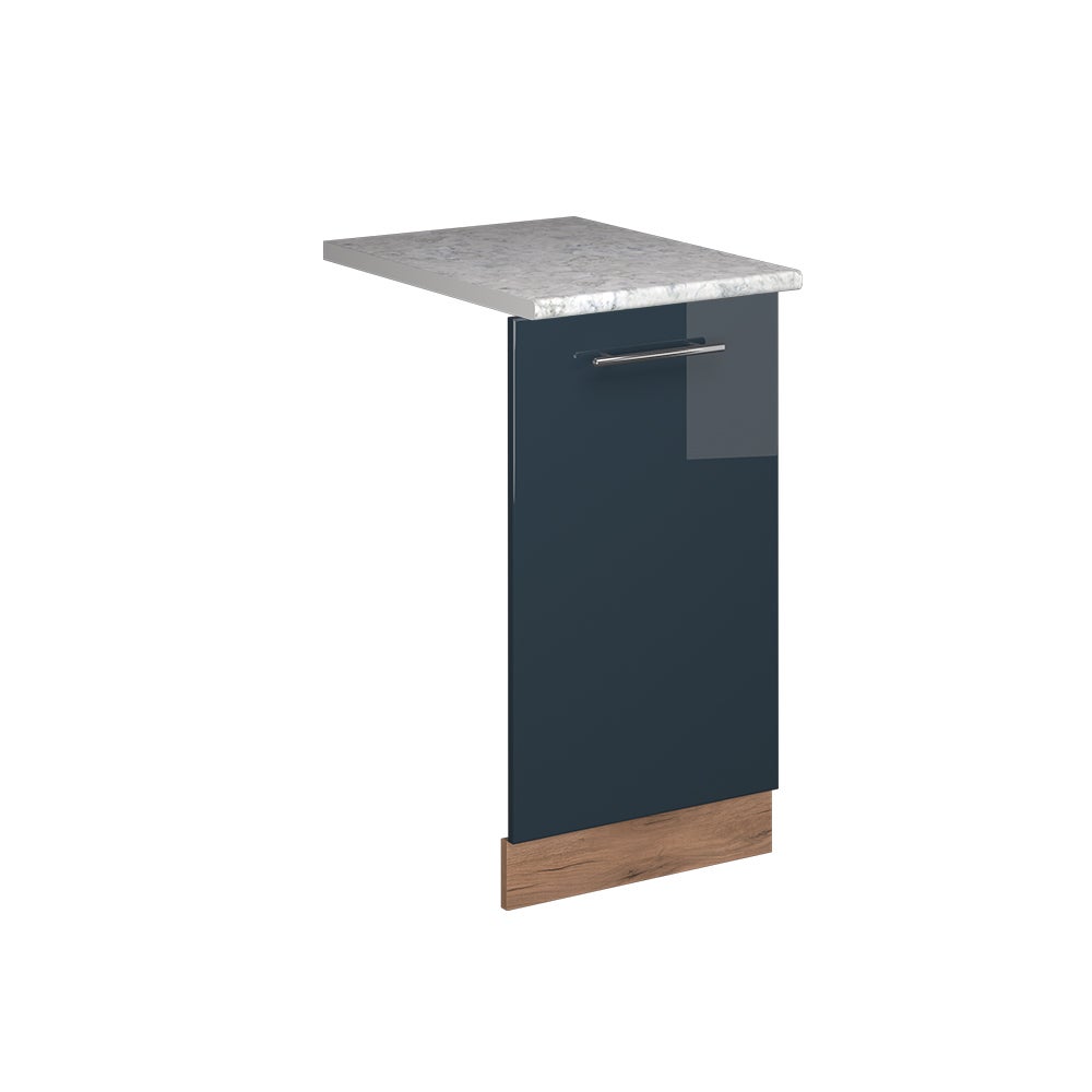 Vicco Panel przedni zmywarki Fame-Line, Ciemnoniebieski wysoki połysk, 45 cm , BP Marmur