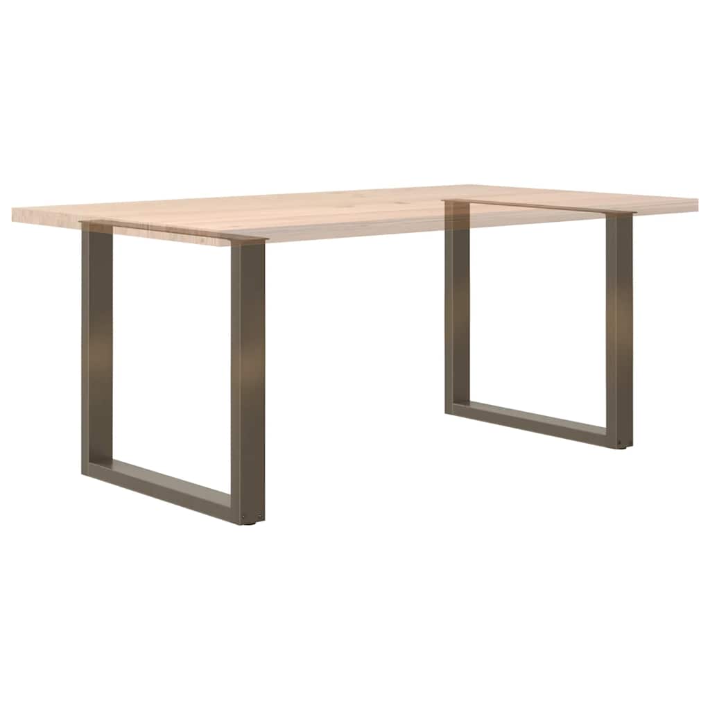 Maison Exclusive - Pieds de table à manger en forme de U, 2 pièces, acier l, 90 x (72-73) cm - 8