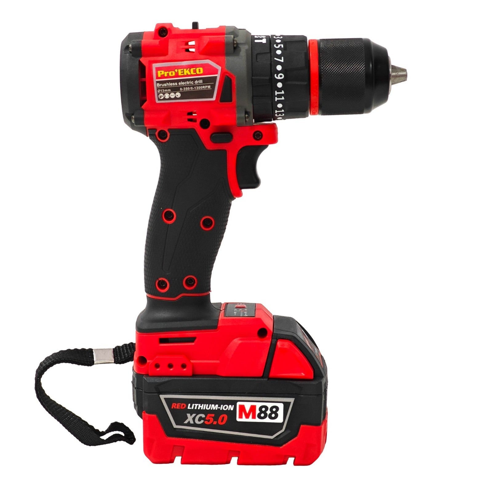 Trusa scule electrice DDT Pro'EKCO M88 FUEL, Brushless, 2 acumulatori 5 ...