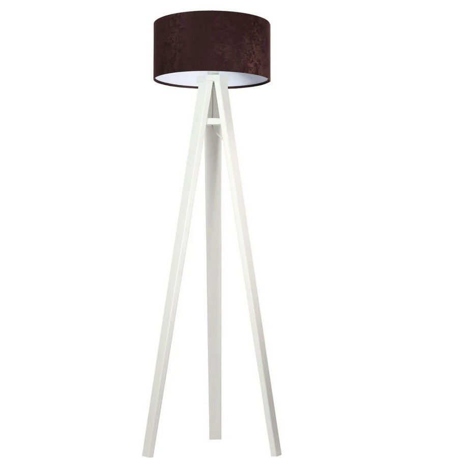 Lampa stojąca HOME 40 brązowa/biała/biała