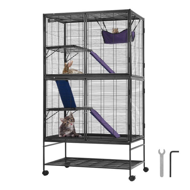 Gabbia Per Criceti Trudy Pet's Market – Metallo Robusto Con Coperchio Trasparente E Accessori Inclusi
