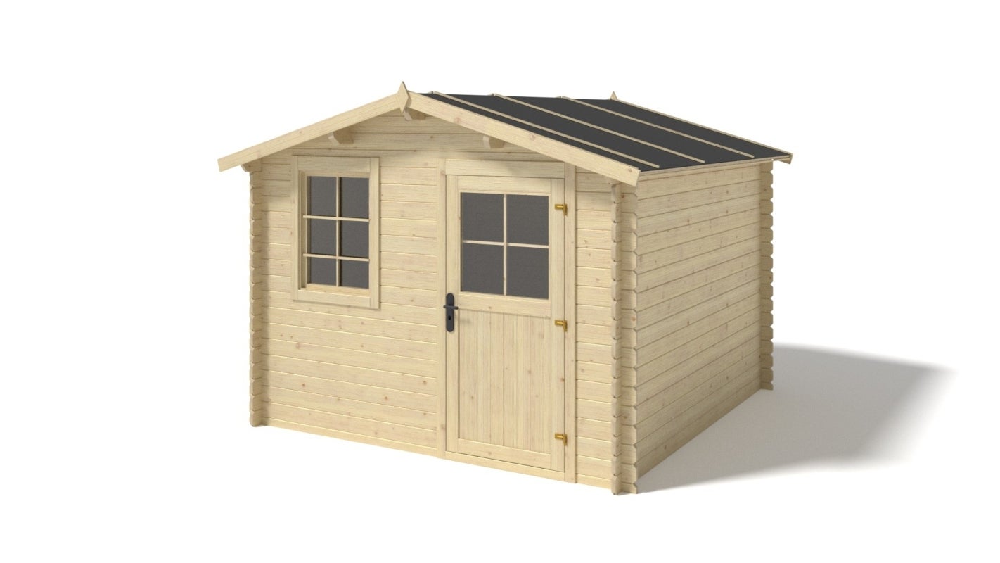 Caseta de jardin de madera m2 3x2 m 28 mm DOM472 ALTANKA