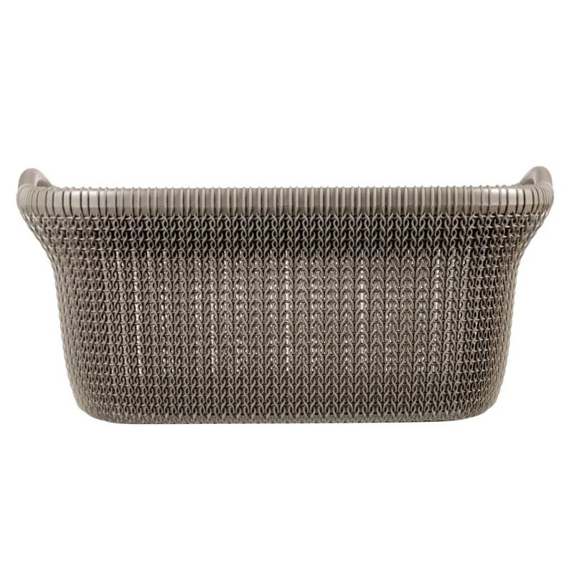 Curver Panier à linge Knit 40 L Marron métallique - 2
