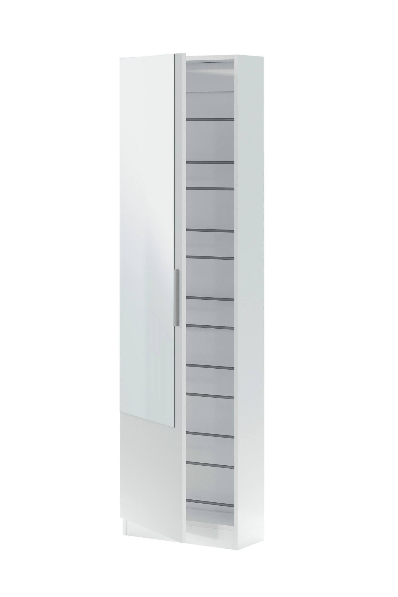 Relaxdays Scarpiera Armadio 12 Scomparti – 108x94x37 Cm, Sistema A Incastro, Plastica Bianca, Contenitore Per 24 Paia Di Scarpe