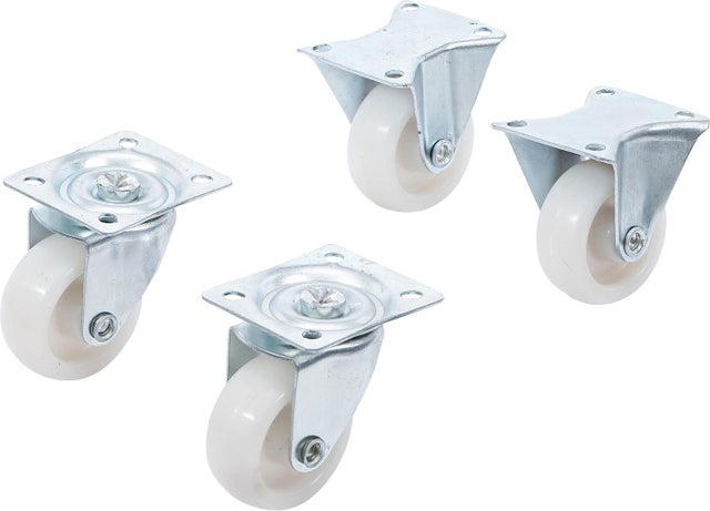 Ruote Di Ricambio Foppapedretti Per Lettini E Bagnetti - 4 Ruote Nylon Gommate, 2 Con Freno - Foto 11