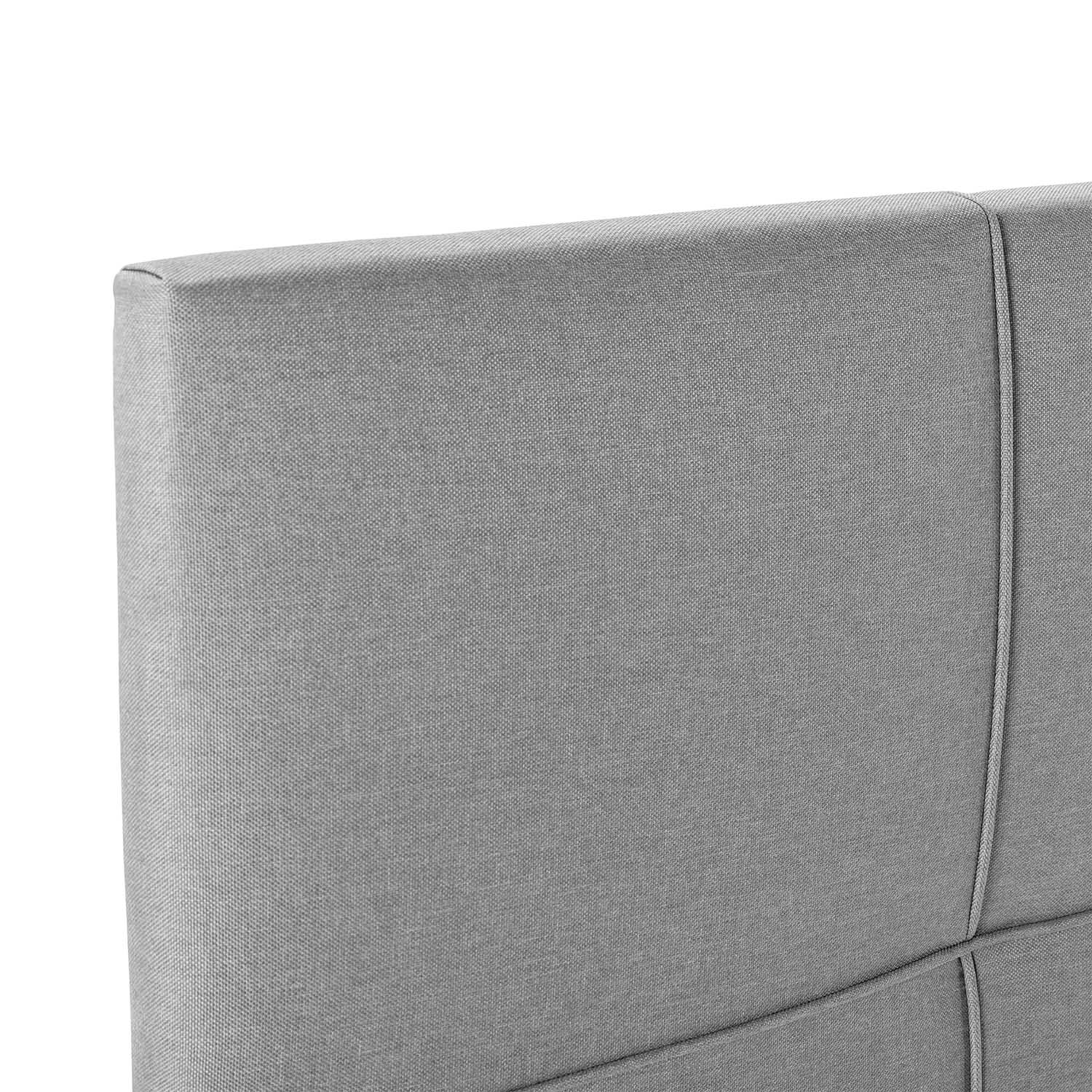 Cabecero tapizado Sicilia 150x60 cm color Gris Claro - 5