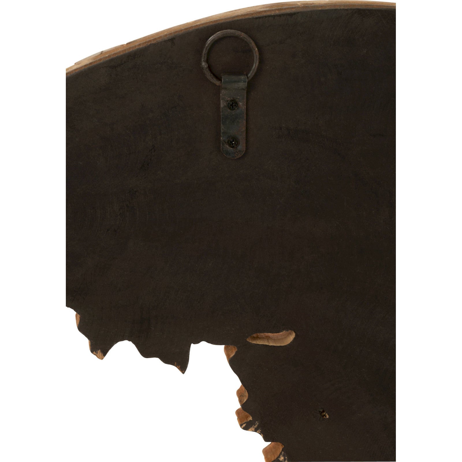 Décoration murale carte du monde en bois marron sculpté 100 x 100 x 3 cm Bois naturel marron chaleureux - 4