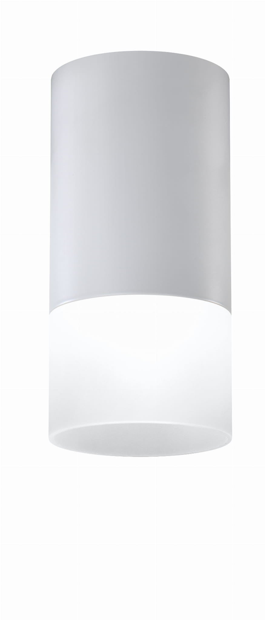 Reflektor sufitowy spot natynkowy Tuba okrągły szary 1xGU10x15W wym: 6,4 x 6,4 cm akryl Candellux