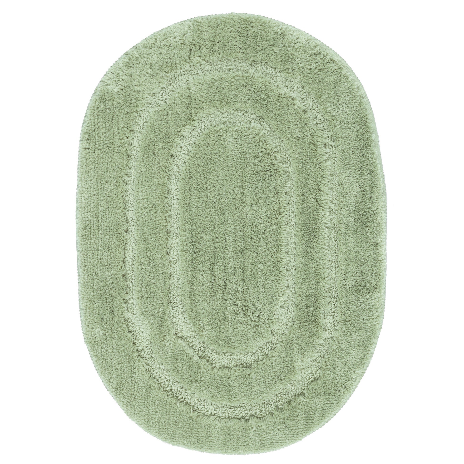 Dywanik łazienkowy Soft 40x60 cm antyposlizgowy owalny zielony