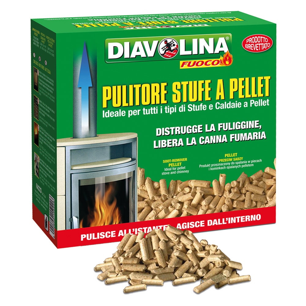 Diavolina Limpador de Chaminés Pellet 1,5 Kg - 2
