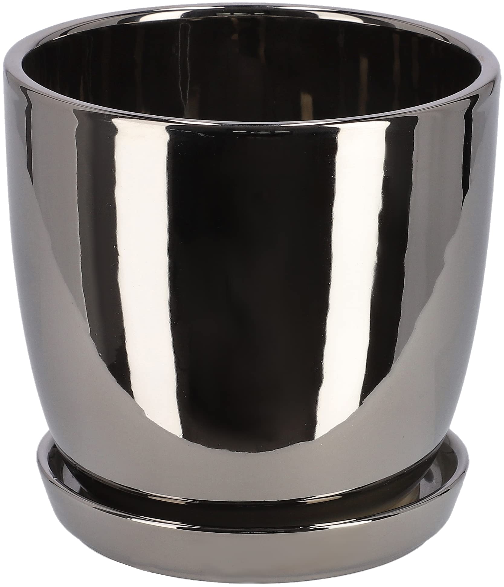 Doniczka ceramiczna donica osłona z podstawką 15 - KOTARBAU