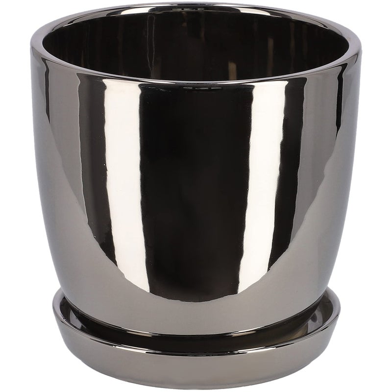 Doniczka ceramiczna donica osłona z podstawką 15 - KOTARBAU