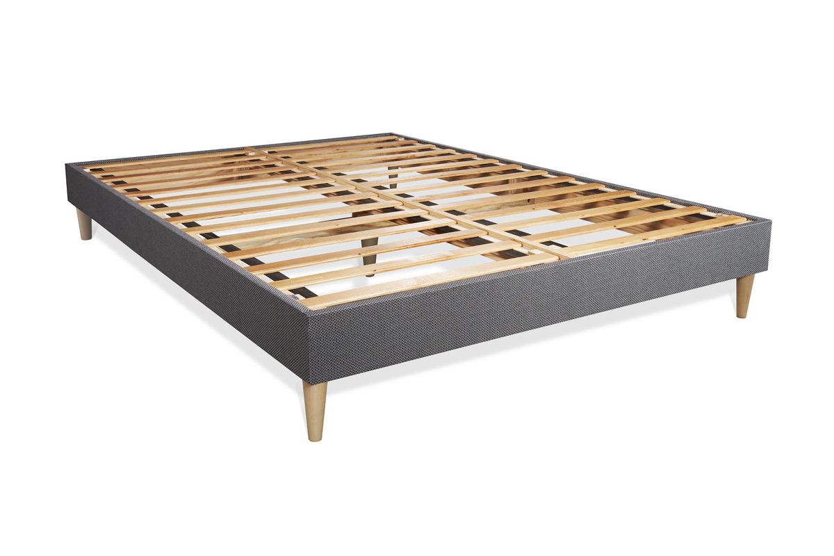 Ensemble matelas 140 x 200 cm Actilatex touch - Latex et mémoire de forme - Ep : 20 cm - Equilibré - sommier kit Gris - 7
