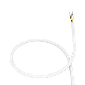 Mopec Cordon De 4 Fils Tressés, Textile, 4,5 X 4,5 X 10 Cm, Blanc