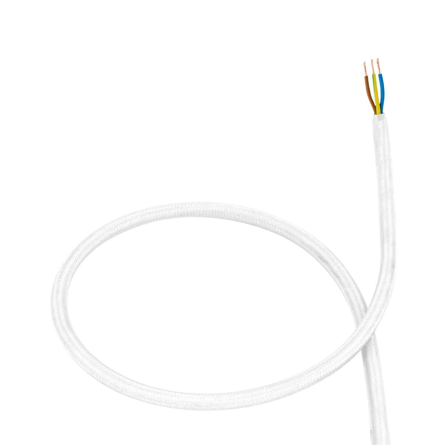 Ledkia Cable Textil Eléctrico Blanco 5 m PVC | Leroy Merlin