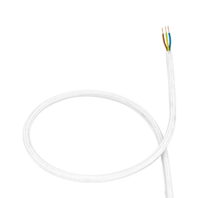 Ledkia Cable Textil Eléctrico Blanco 5 m PVC | Leroy Merlin