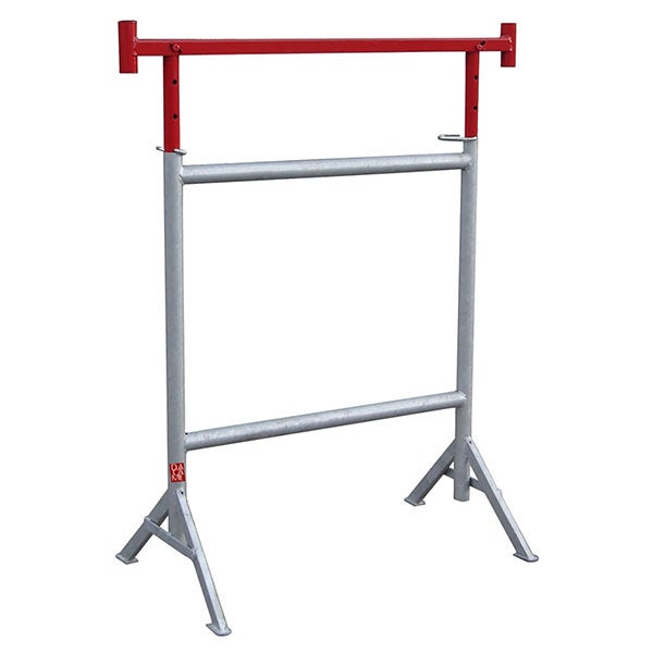 2 Tréteaux de maçon à pieds fixes Ø 49 mm avec tête articulée - Hauteur réglable de 1,21 à 2,12m - 40348222/2