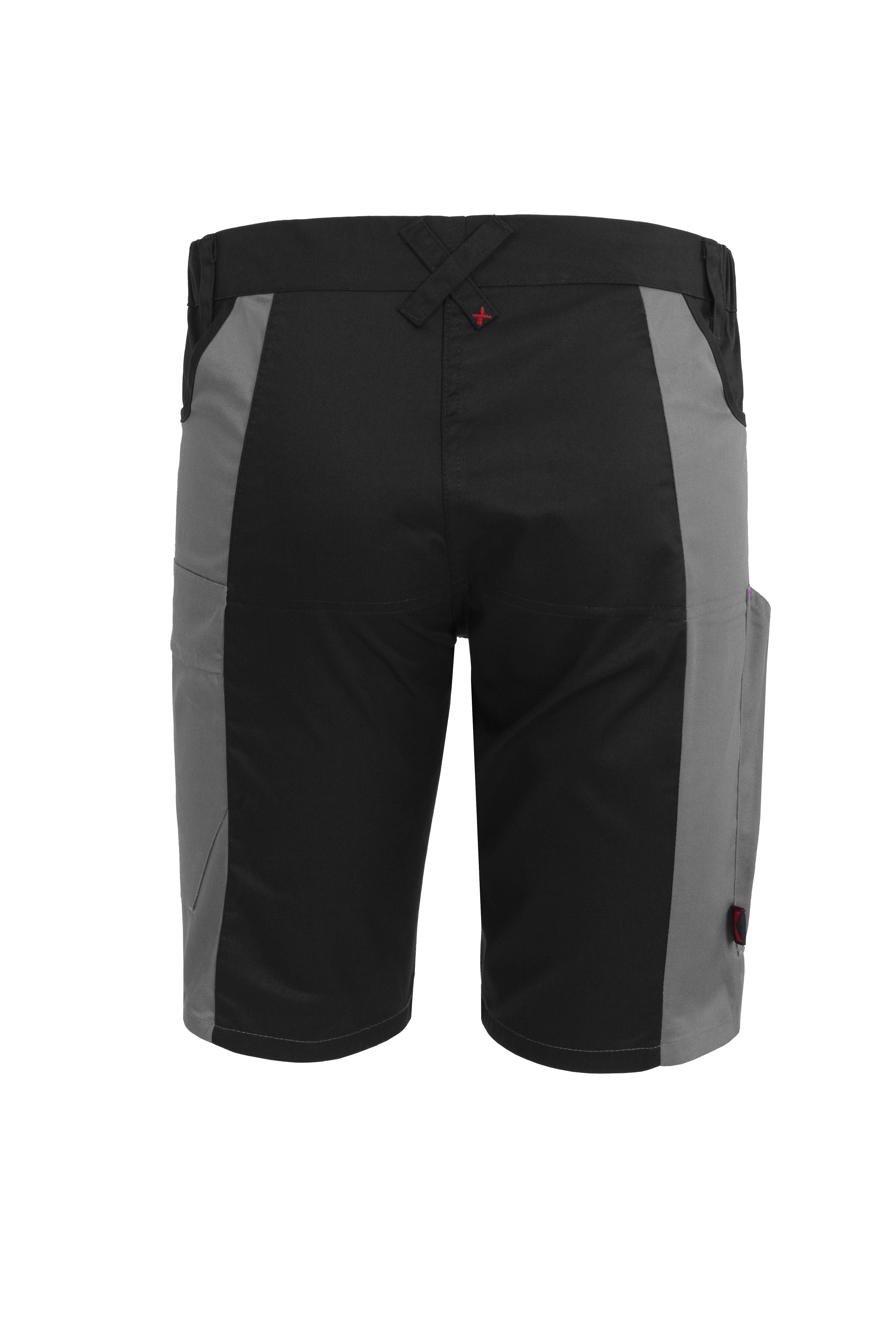 Qualitex - X-treme shorts de travail résistant en tissu renforcé de fibres - gris/noir - size 62 - Unisex - shorts facile d'entretien avec 6 poche - 2