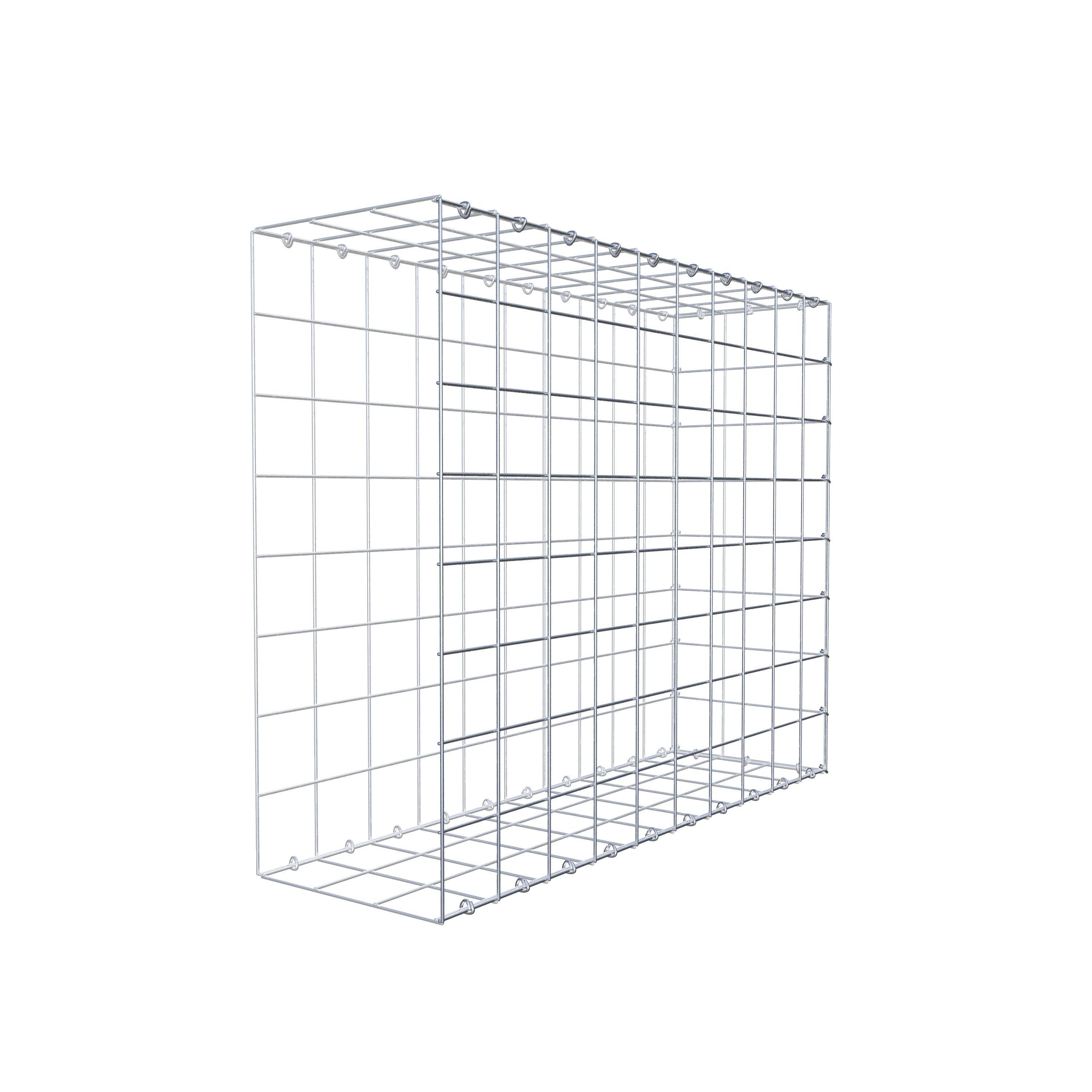 Gavión para alargar en acero galvanizado 100x80x30cm (LxAxP), malla 10 x 10cm, Anillo en C, sin rejilla frontal - 9