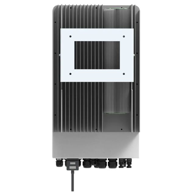 Inverter Fotovoltaico Deye Monofase Ibrido On-Grid/Off-Grid 6kW CEI 0-21 con Schermo LCD Touch a Colori, Accessori Inclusi Garanzia 10 Anni IP65