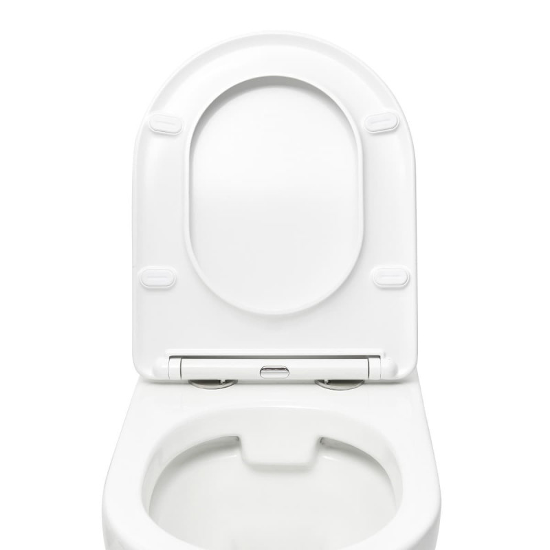 Pack bati-support Geberit UP100 + WC sans bride Swiss Aqua Technologies + Abattant SoftClose + Plaque (ProjectGeb10) - 5