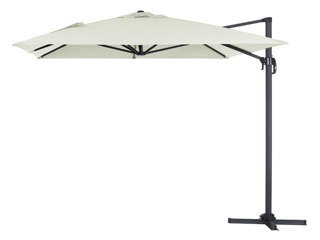 Parasol de jardin déporté en aluminium 