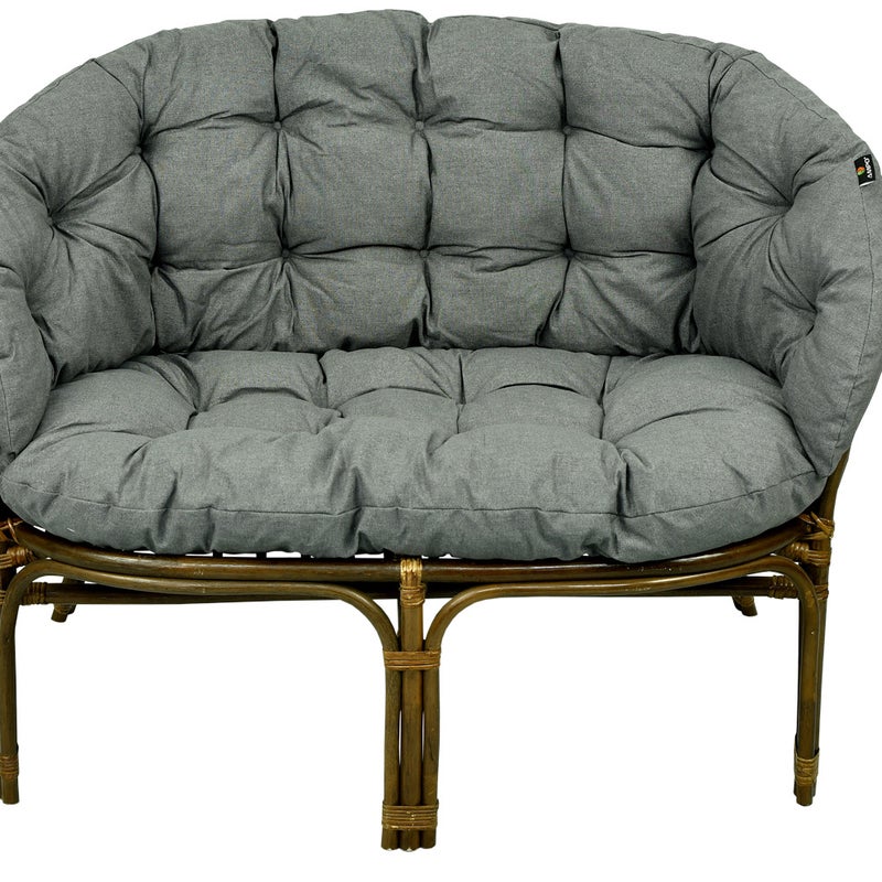 Poduszki na meble rattanowe wiklinowe AMPO komplet szary wodoodporna 1 szt.