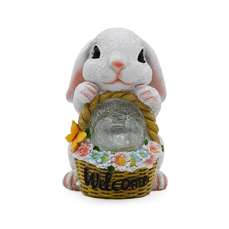 Animaux Décoratifs Lumineux Décoration De Statue De Lapin De Jardin Avec Lampe Solaire Jardin Lumineux Animaux Décoratifs Lumineux Décoration De Statue De Lapin De Jardin Avec Lampe Solaire Jardin Lumineux
