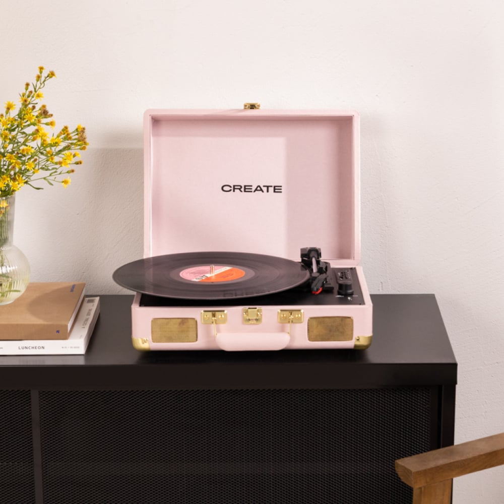 CREATE RECORD PLAYER POP Tocadiscos portátil de maletín con
