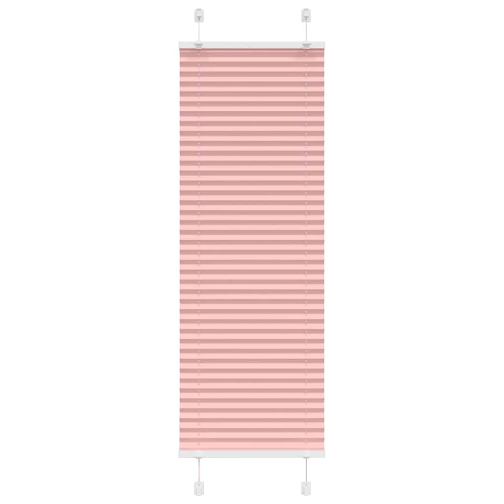 Roleta plisowana różowa 45x100 cm Szerokość tkaniny 44,4cm vidaXL