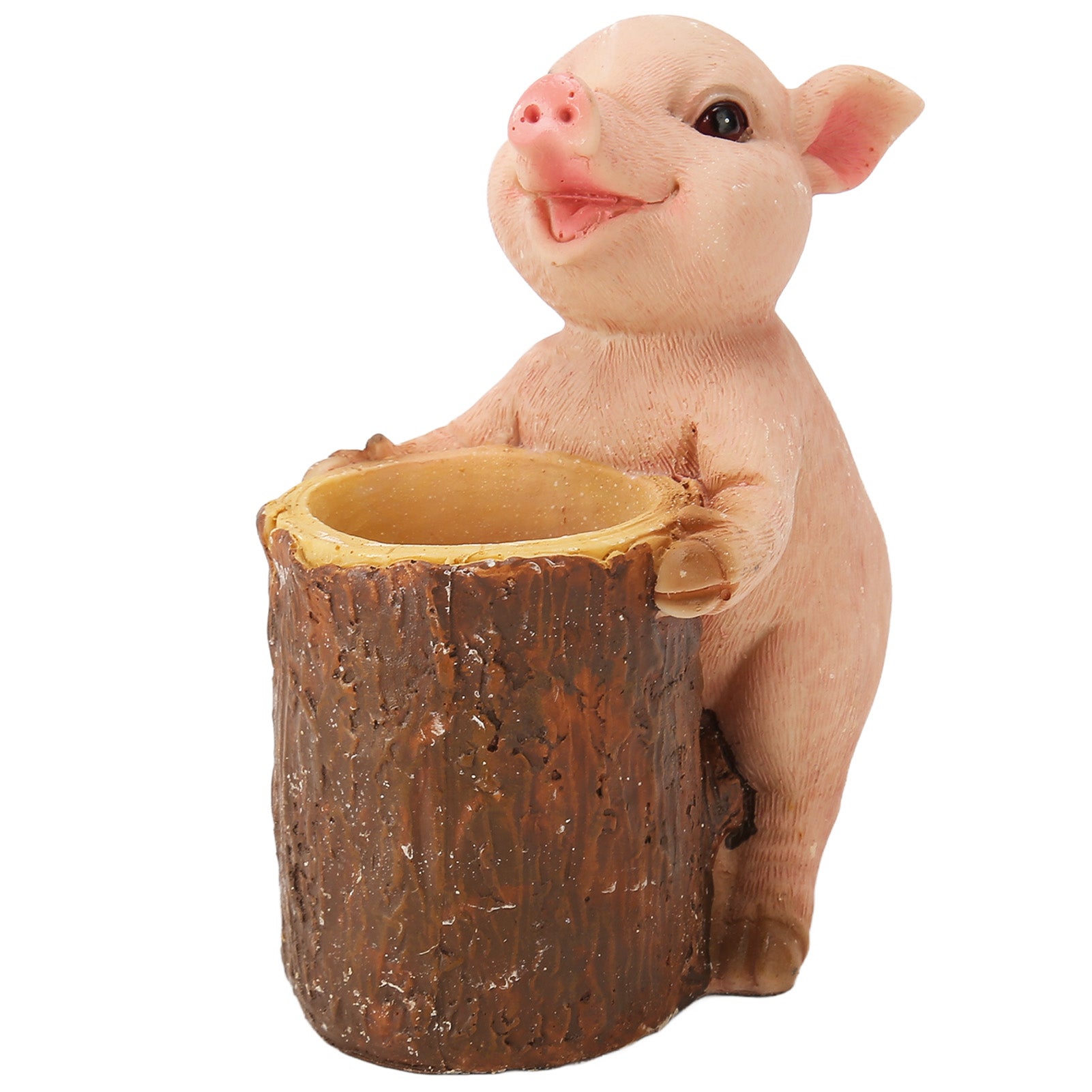 Statue De Cochon En Resine Peinte A La Main, Mignonne Et Innovante Pour Maison Voiture Jardin Exterieur 97582398