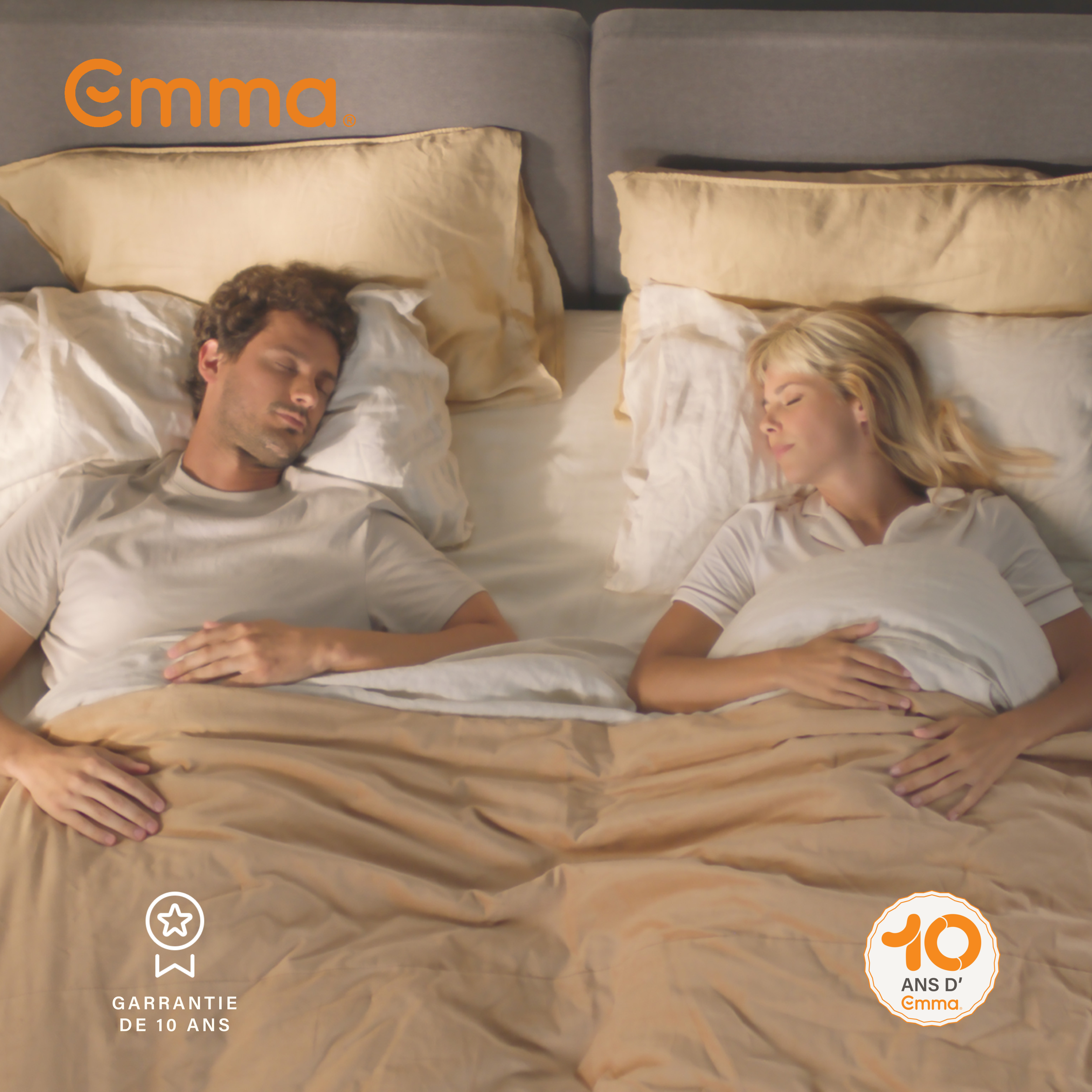 EMMA I Matelas Express à ressorts ensachés 140x190 I Hybride I Coutil tissé respirant I Ressorts ensachés Aeroflex™ I 7 Zones de couchage - 6