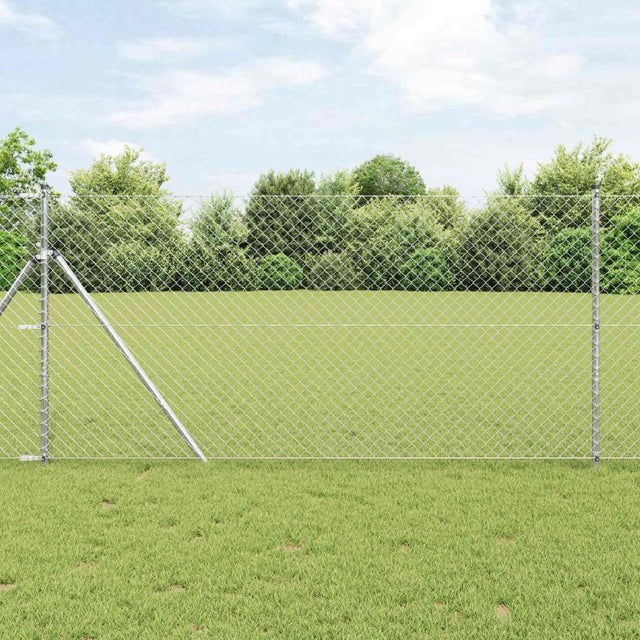 Ogrodzenie łańcuchowe 10 x 1,2 m Stal galwanizowana Srebrny vidaXL