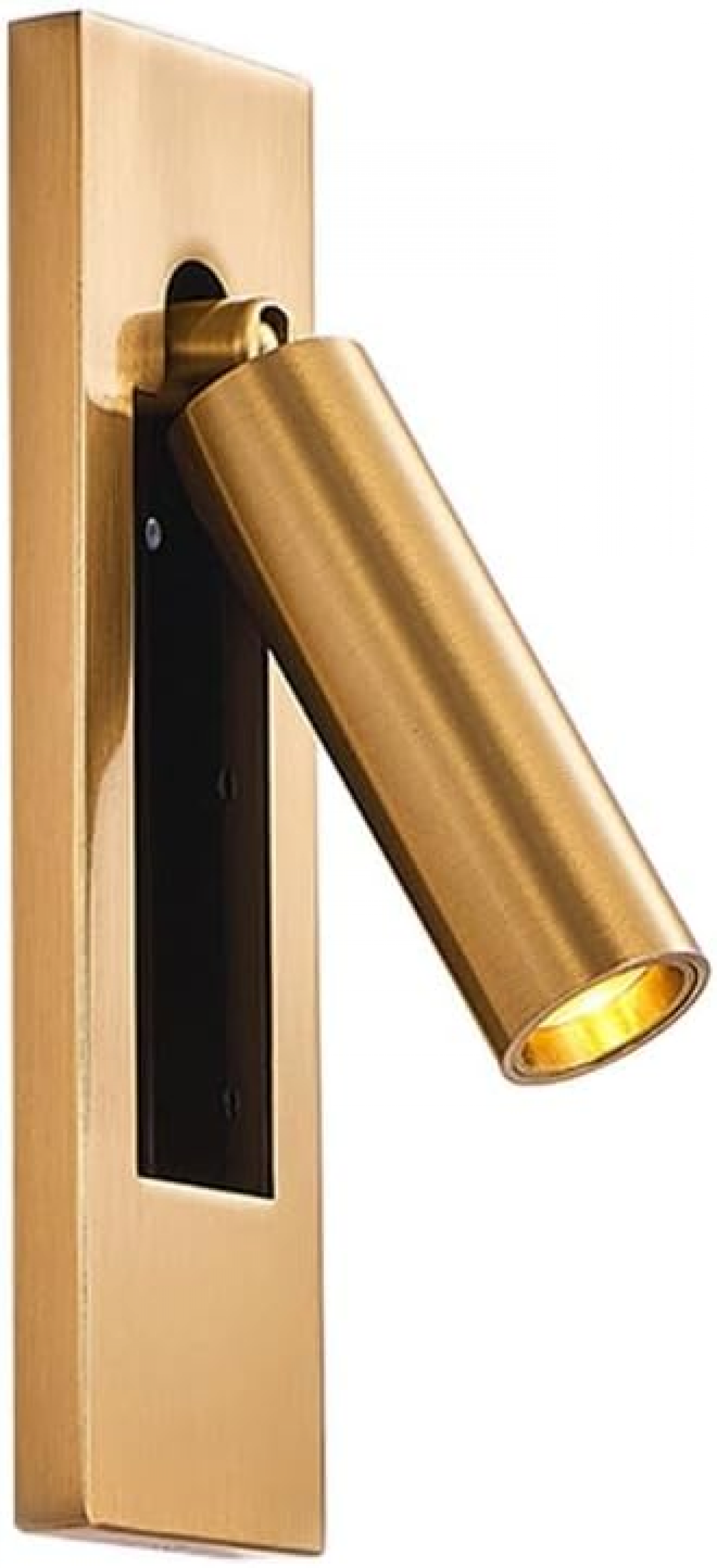 Lampa LED do czytania w sypialni, obrót 350°, składana 90°, 3W białe światło (miedziane)